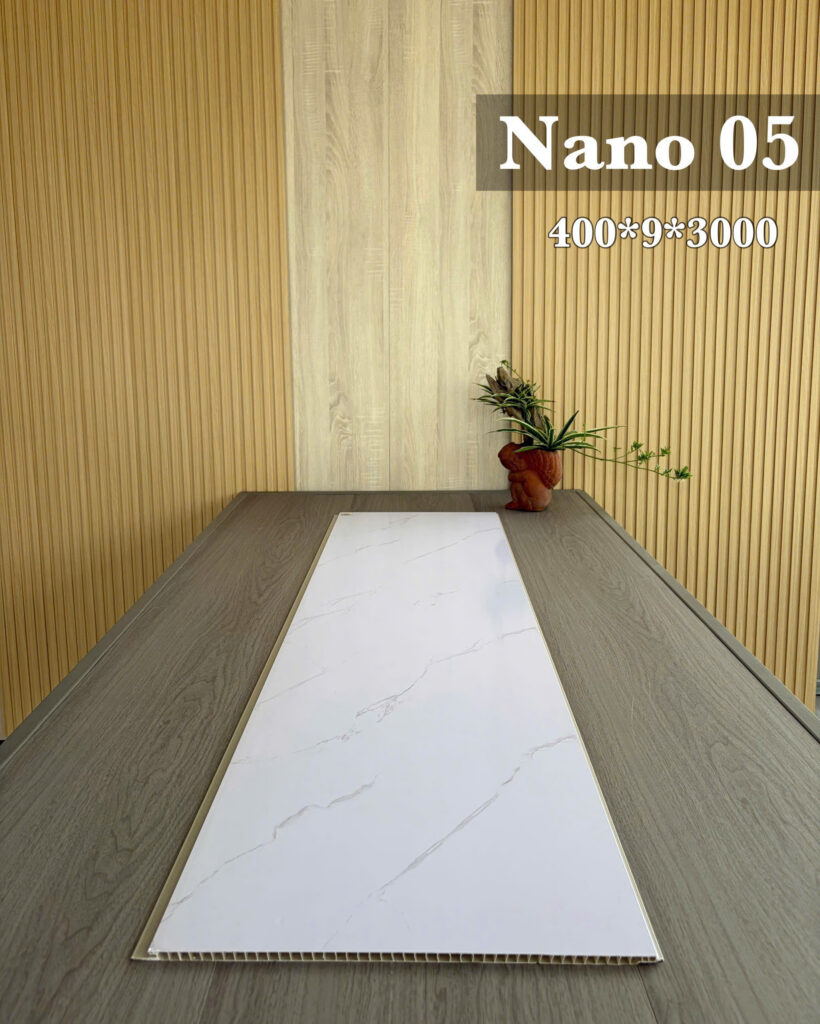 Tấm ốp Nano Nano 05 — Trắng vân đá