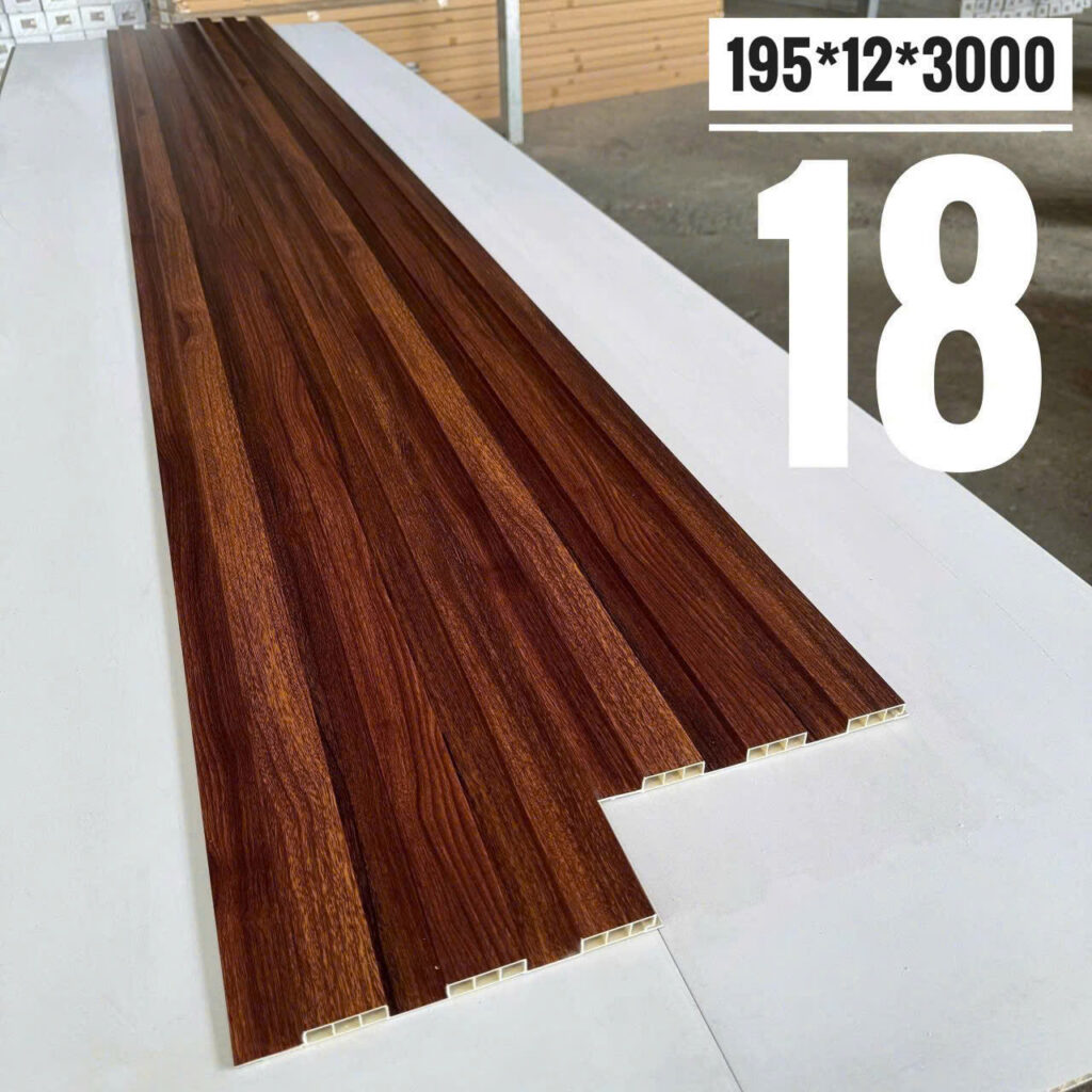 Lam sóng 3 sóng mã 18 — Gỗ nâu đậm
