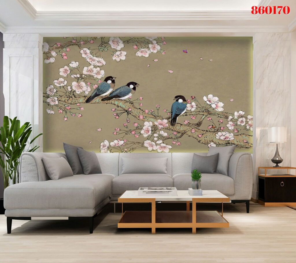 Tranh tráng gương 860170 — Hoa anh đào