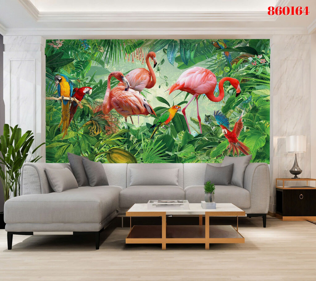 Tranh tráng gương 860164 — Hồng hạc rừng