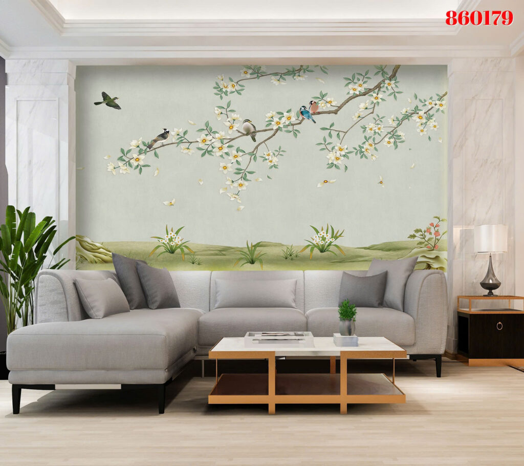 Tranh tráng gương 860179 — Hoa chim sage