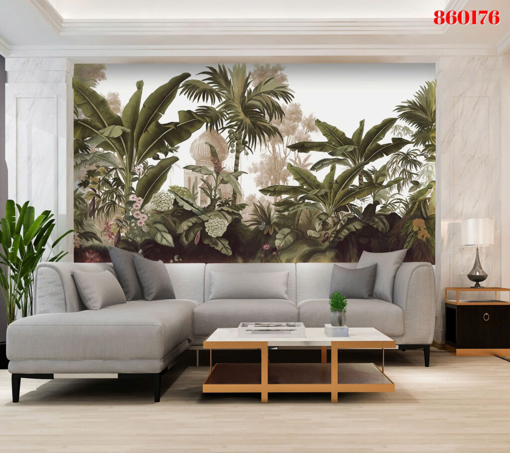 Tranh tráng gương 860176 — Rừng đền