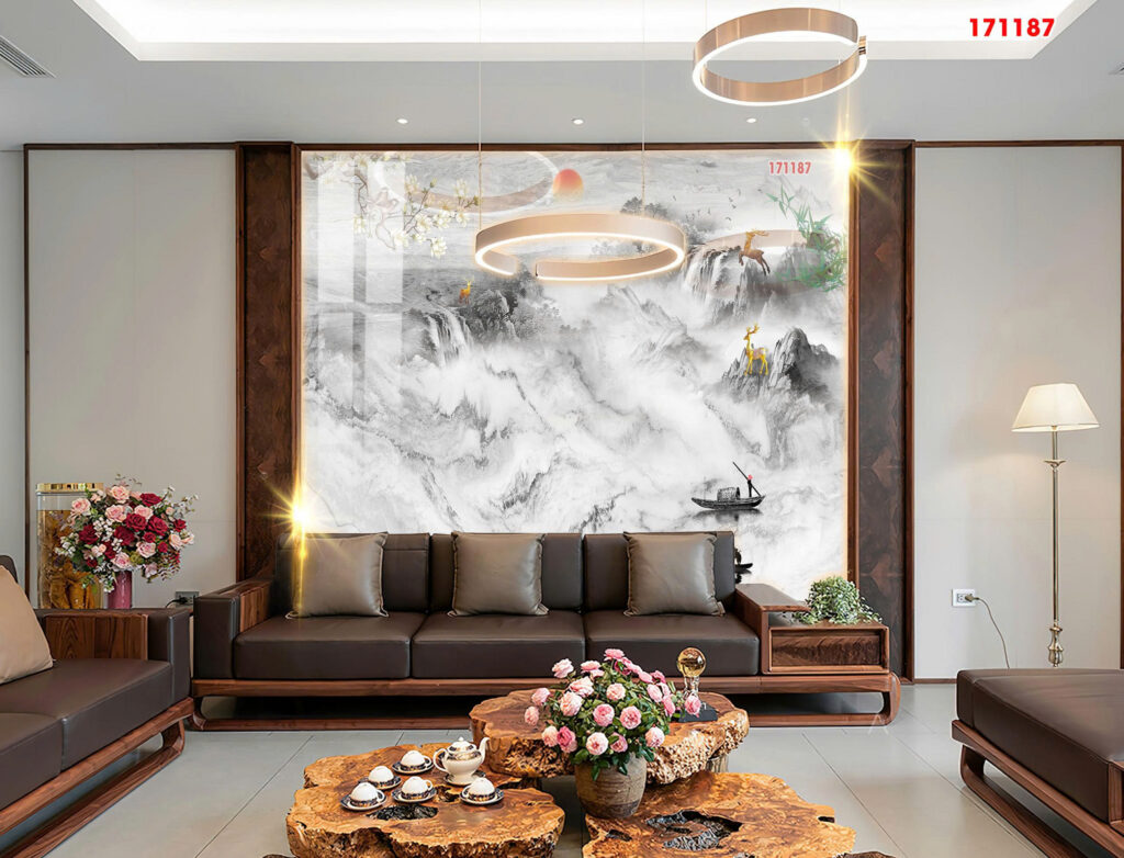 Tranh tráng gương 171187 — Núi nai xám