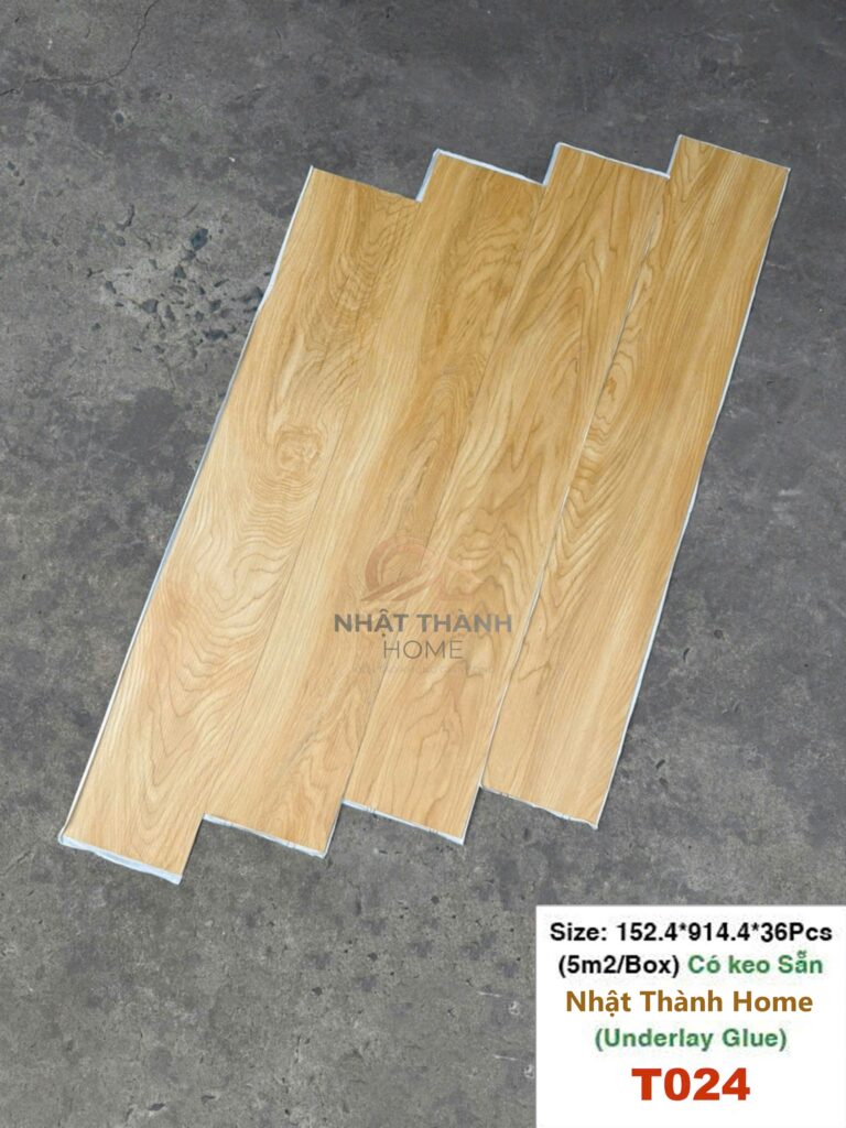Sàn dán keo T024 — Sồi mật ong