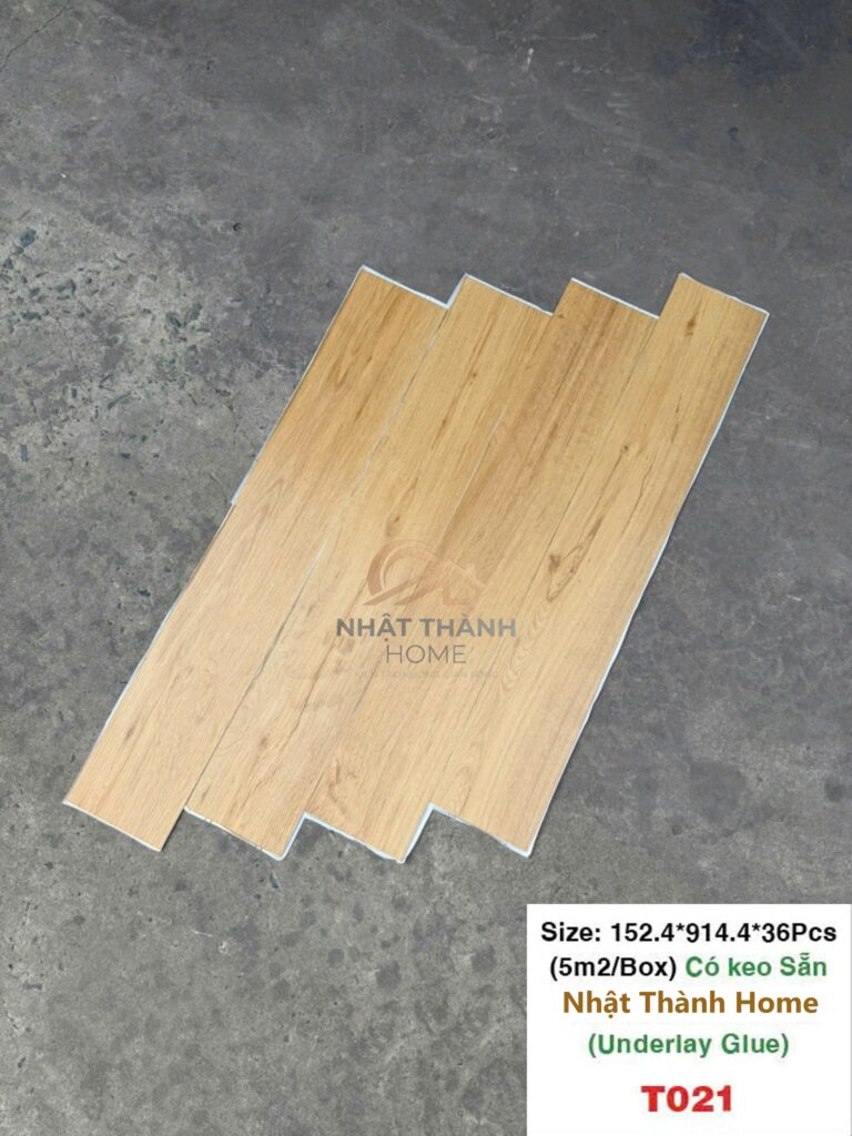 Sàn dán keo T021 — Sồi mật ong