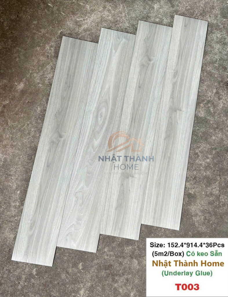 Sàn dán keo T003 — Tần bì xám