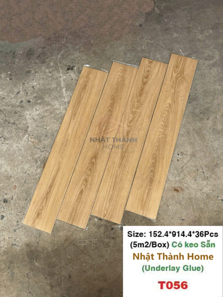 Sàn dán keo T056 — Sồi tự nhiên