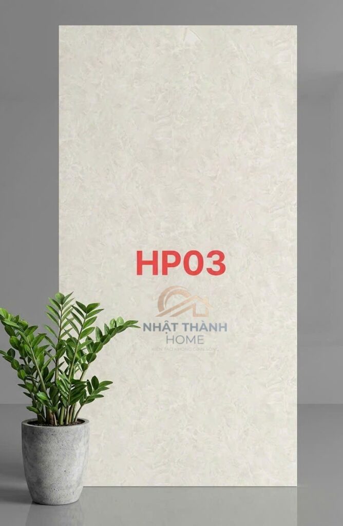 Tấm PVC vân đá Trắng kem vân đá HP03
