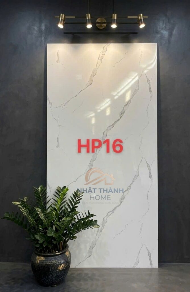 Tấm PVC vân đá Trắng vân xám HP16