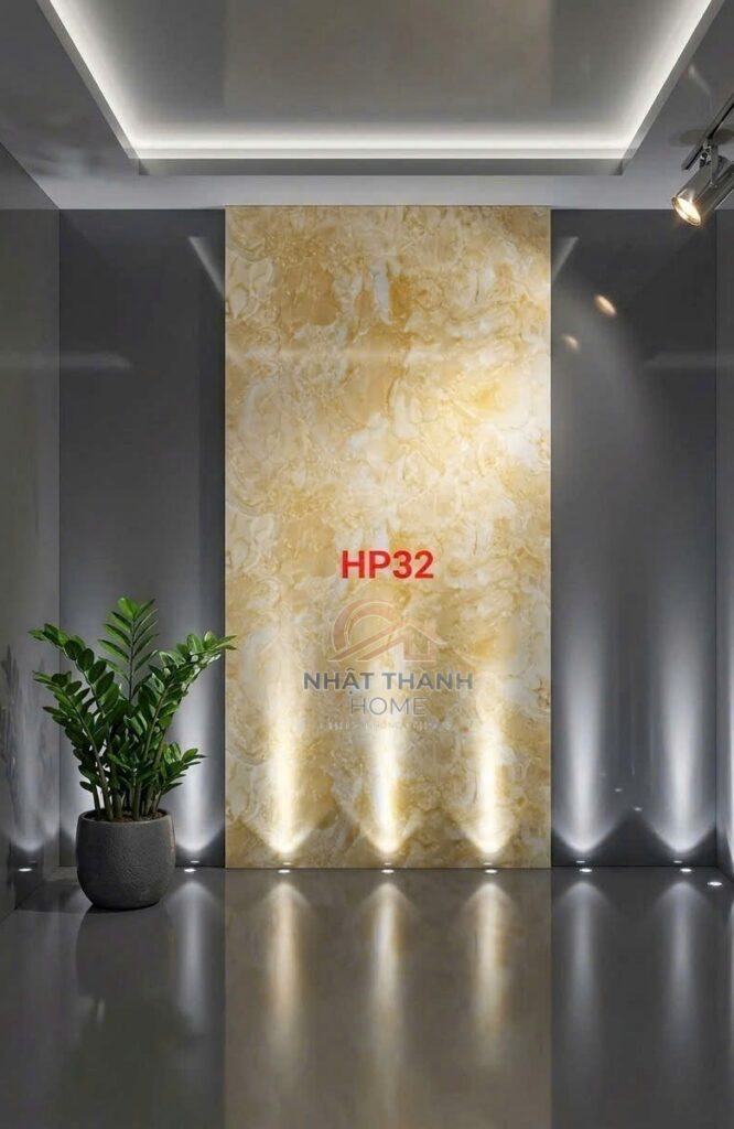 Tấm PVC vân đá Vàng kem vân đá HP32