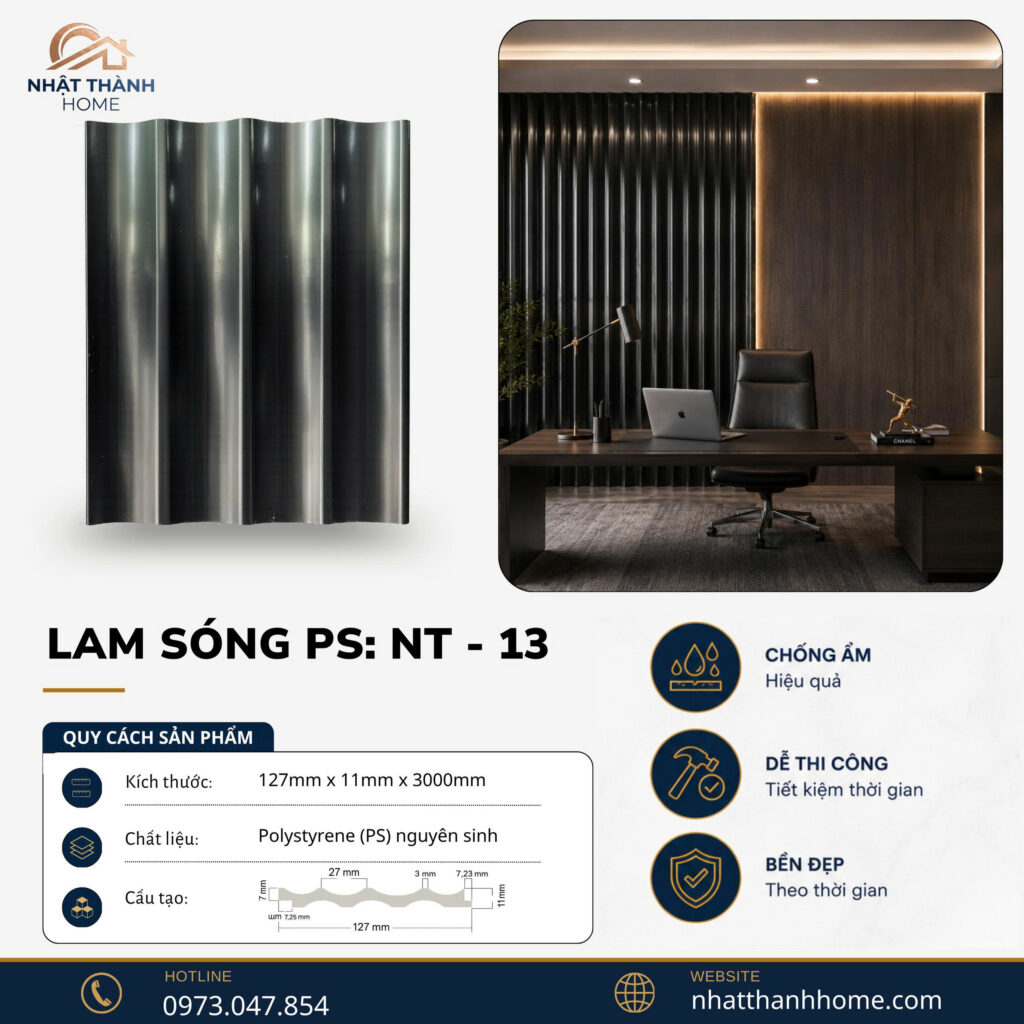 Lam sóng PS đen than NT-13