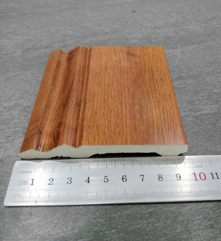 Phào chỉ nhựa PS vân gỗ trơn 8 cm — Nhật Thành Home