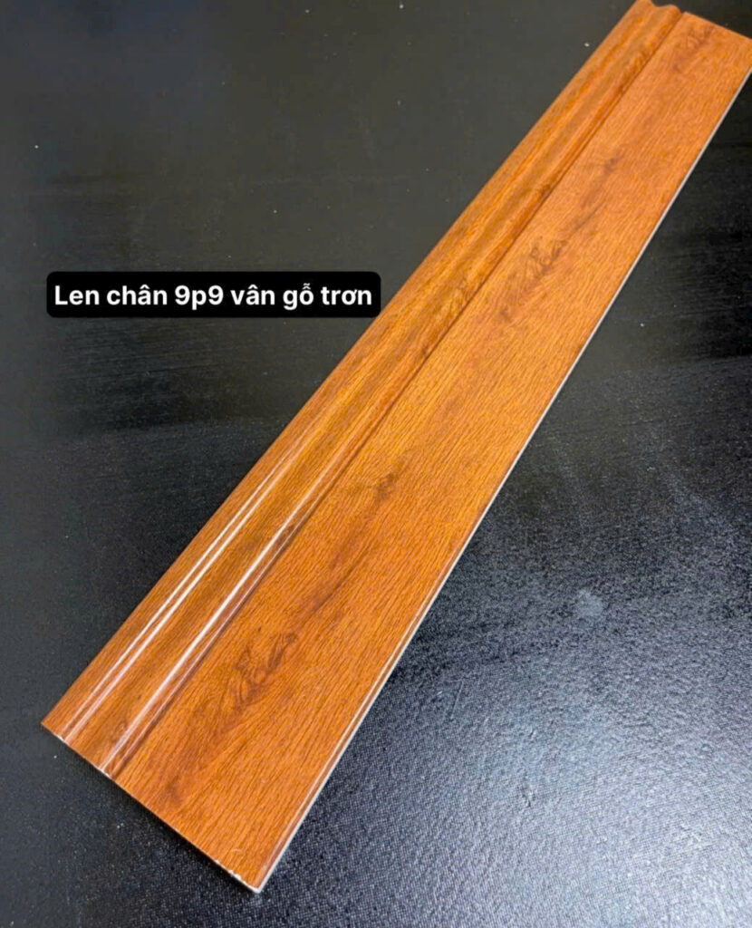 Phào chỉ nhựa PS vân gỗ trơn 9.9 cm — Nhật Thành Home