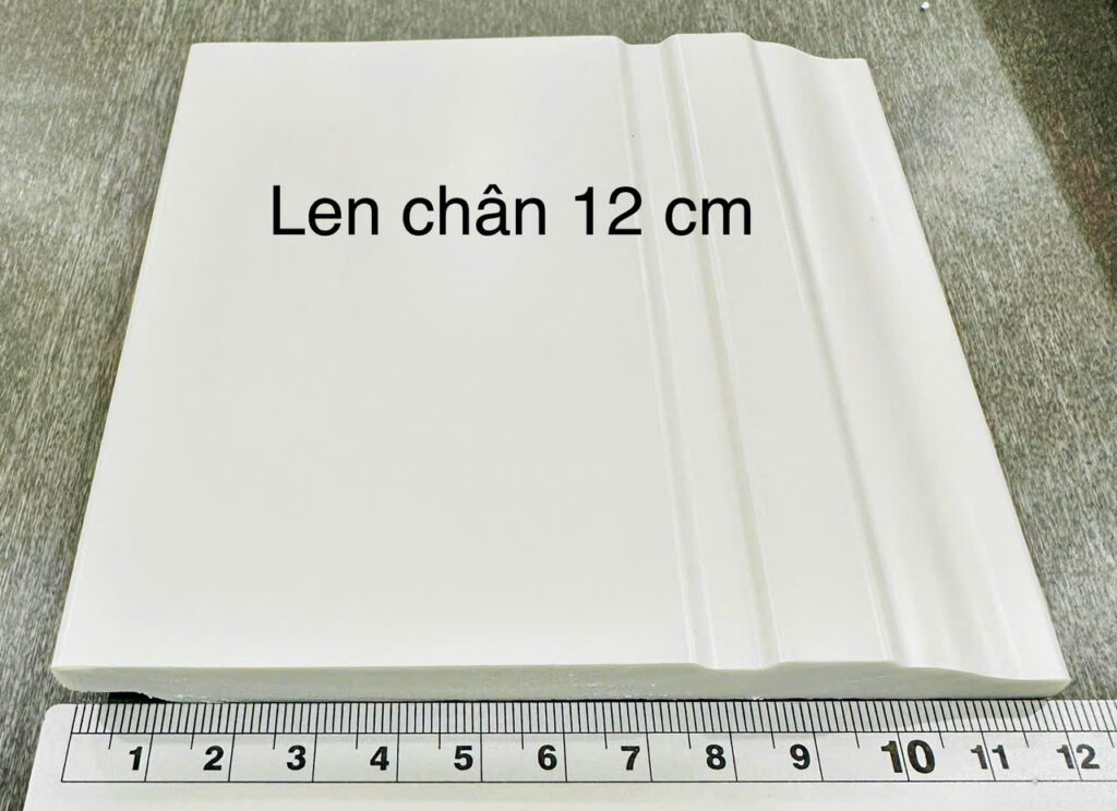 Phào chỉ nhựa PS trắng 12 cm — Nhật Thành Home