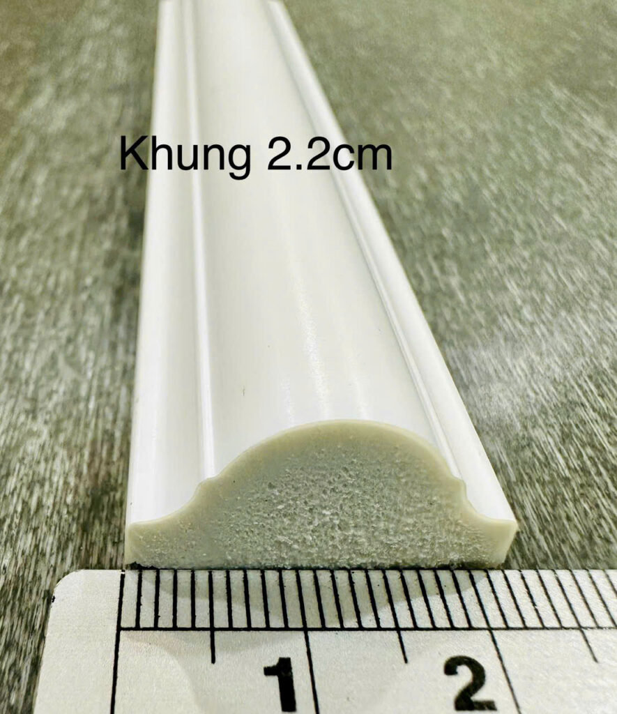 Phào chỉ nhựa PS trắng 2.2 cm — Nhật Thành Home