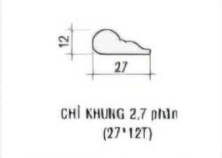 Phào chỉ nhựa PS trắng 2.7 cm — Nhật Thành Home