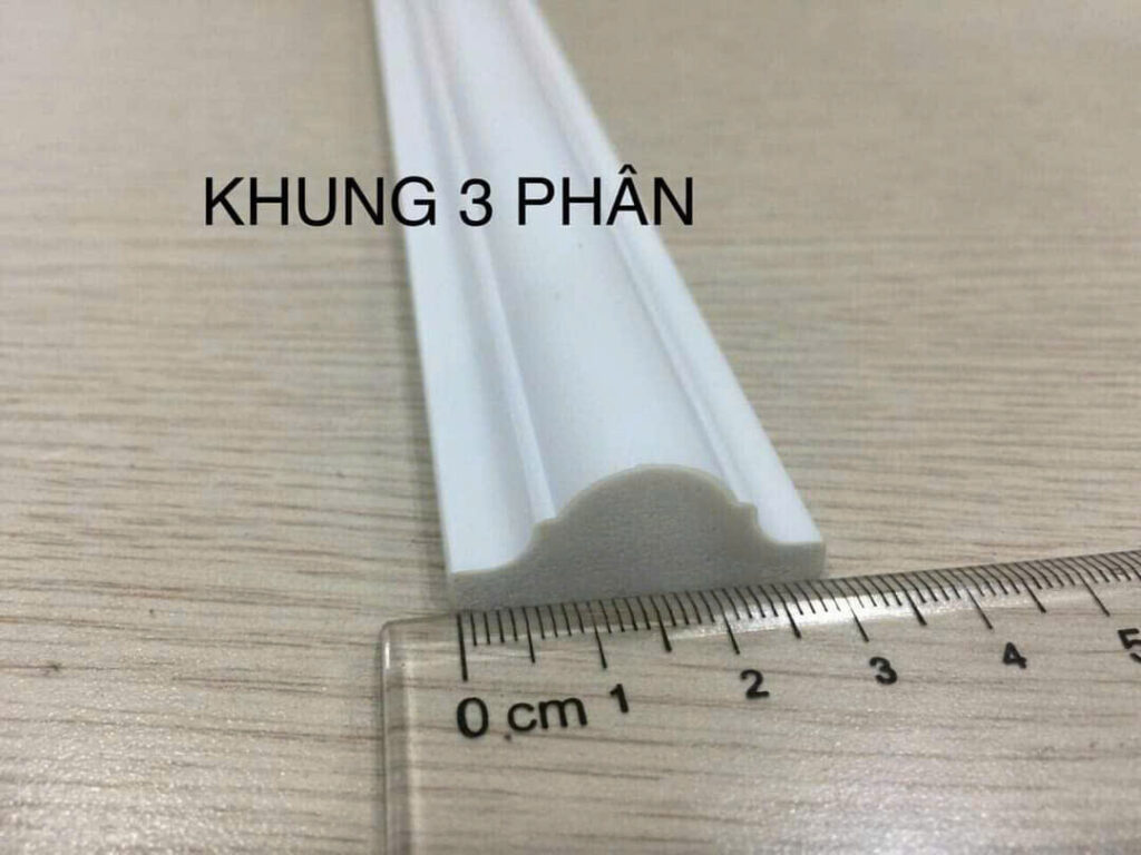 Phào chỉ nhựa PS trắng 3 cm — Nhật Thành Home