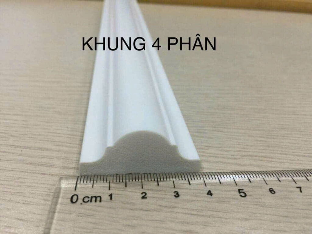 Phào chỉ nhựa PS trắng 4 cm — Nhật Thành Home