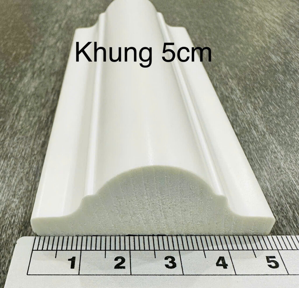 Phào chỉ nhựa PS trắng 5 cm — Nhật Thành Home