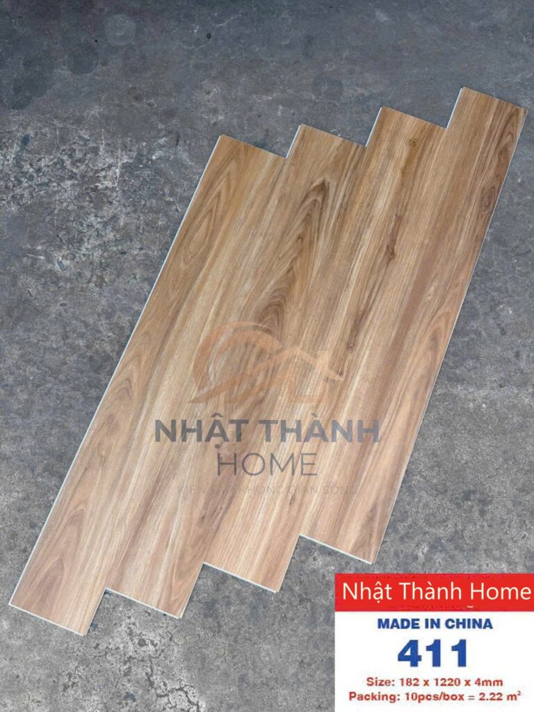 Sàn hèm khóa 411 — Sồi tự nhiên
