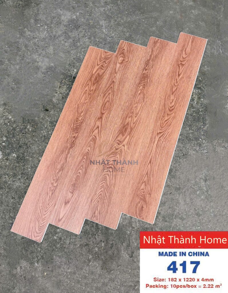 Sàn hèm khóa 417 — Sồi đỏ nhạt