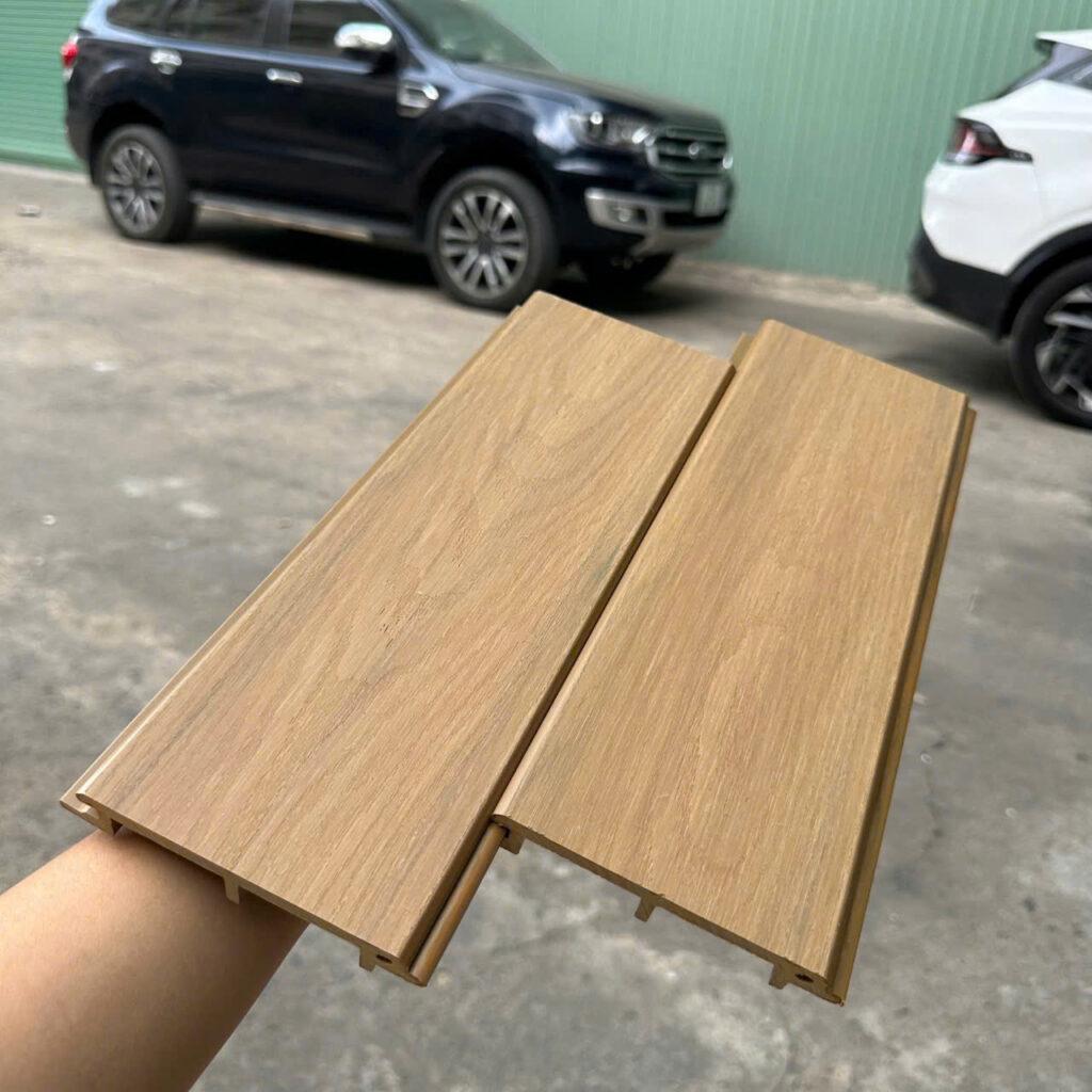Ốp 1 sóng ASA 100×16×2900 mm tông Teak mịn — Nhật Thành Home