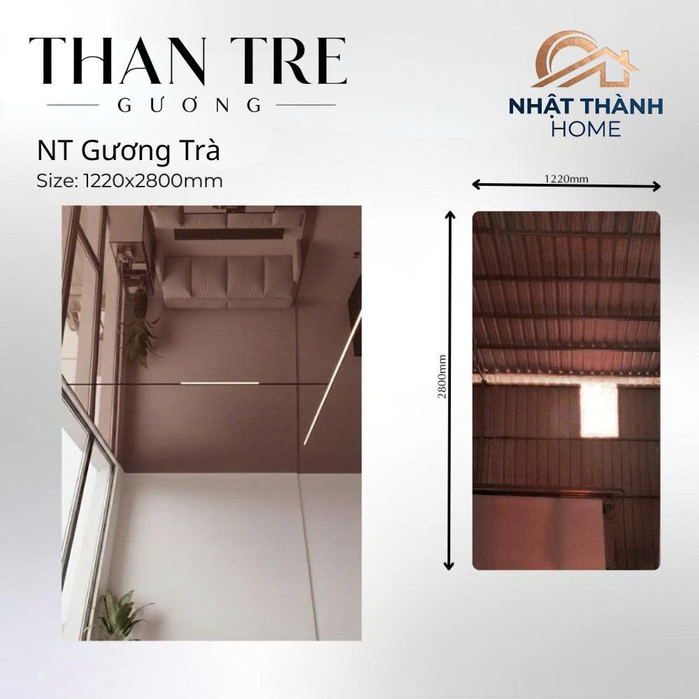 Tấm ốp than tre gương trà