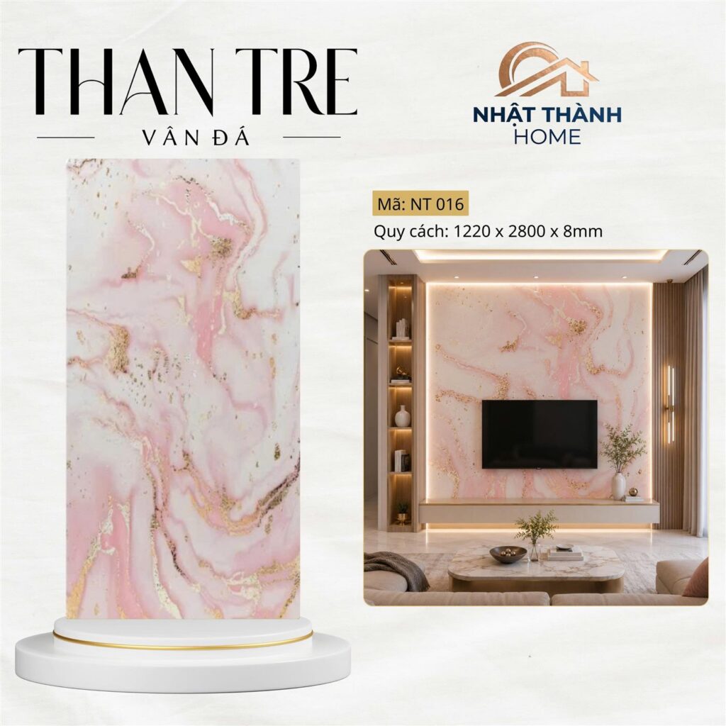 Tấm ốp than tre vân đá NT016