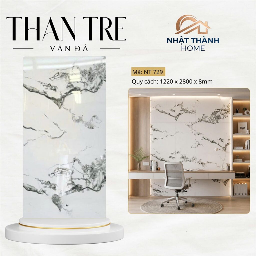 Tấm ốp than tre vân đá NT729