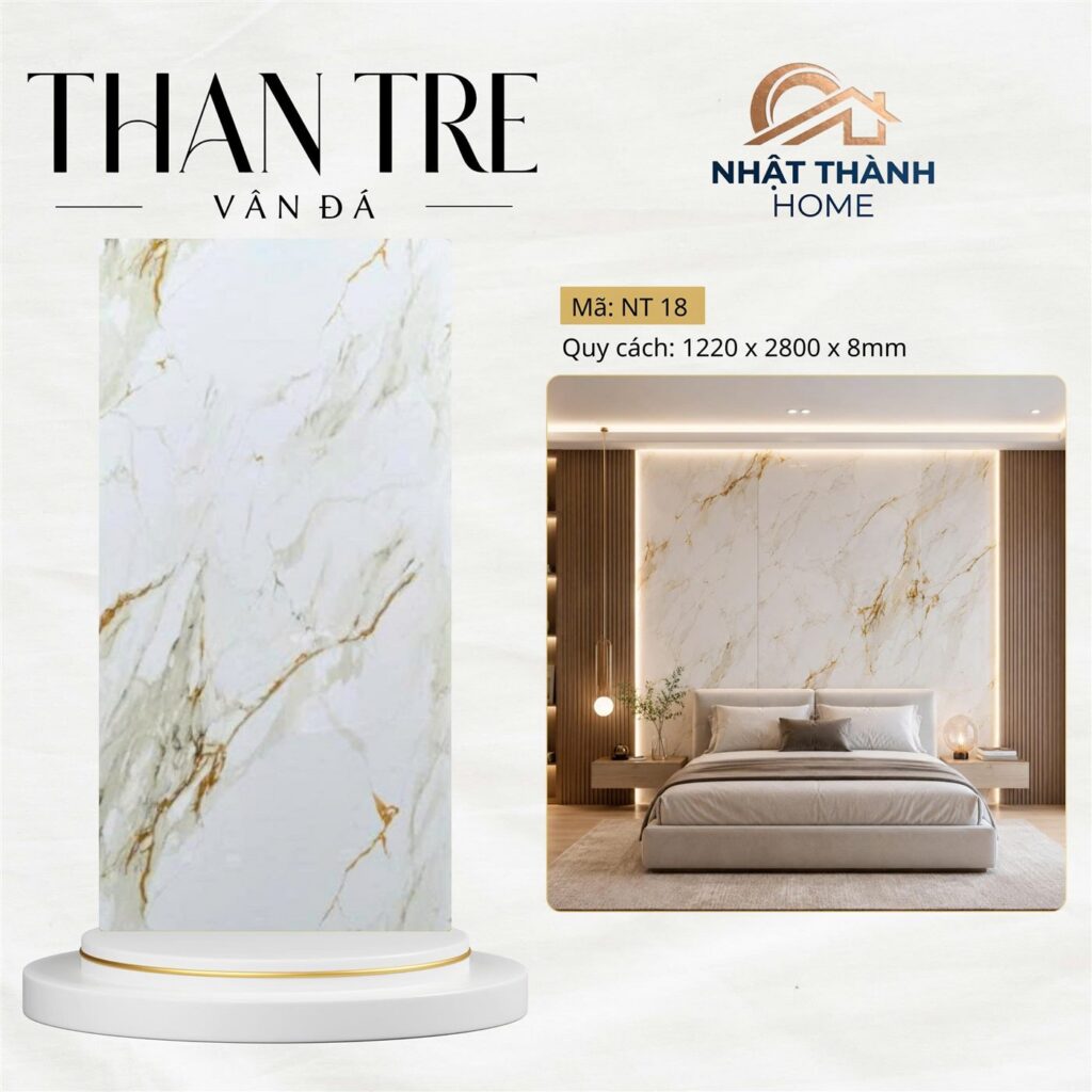 Tấm ốp than tre vân đá NT18