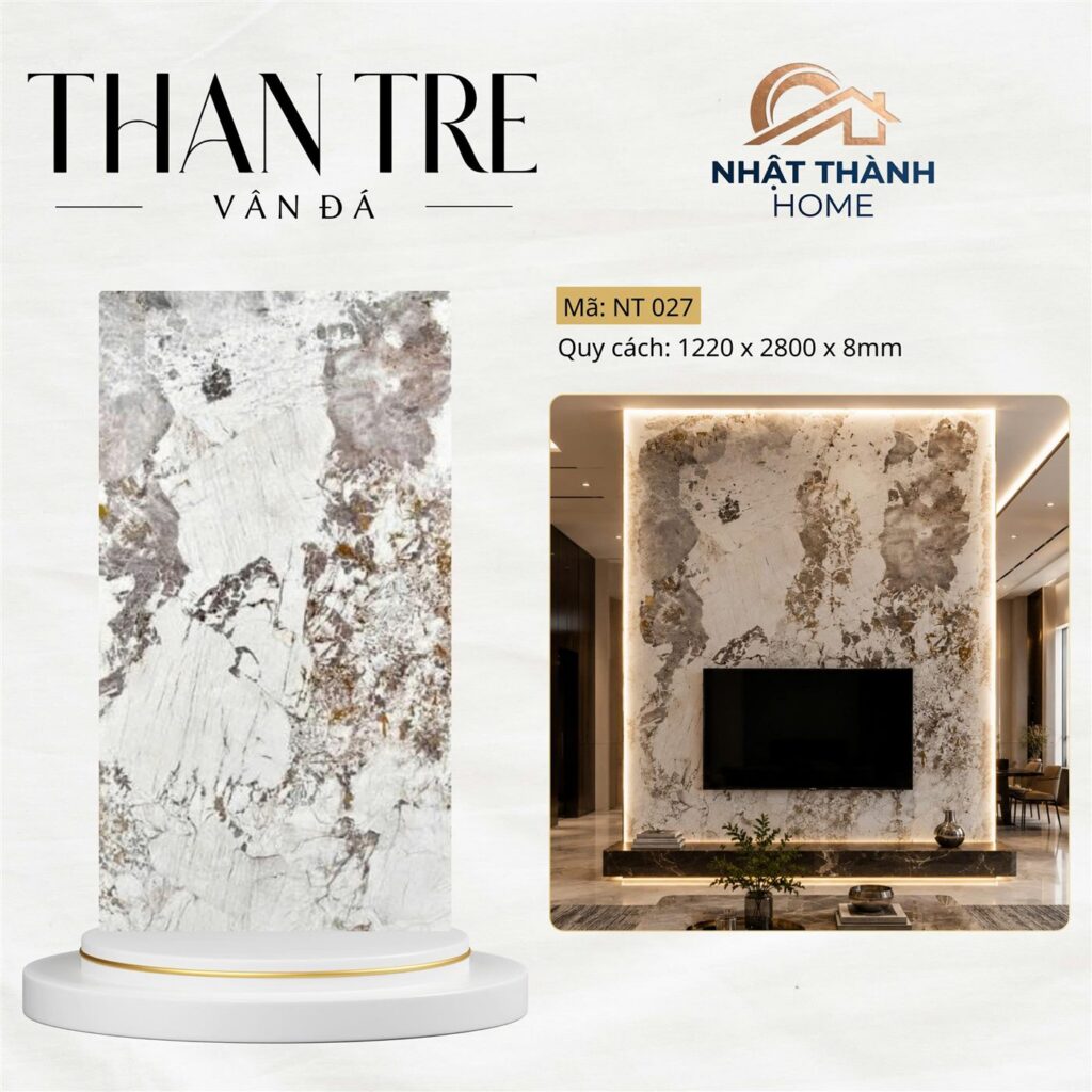 Tấm ốp than tre vân đá NT027