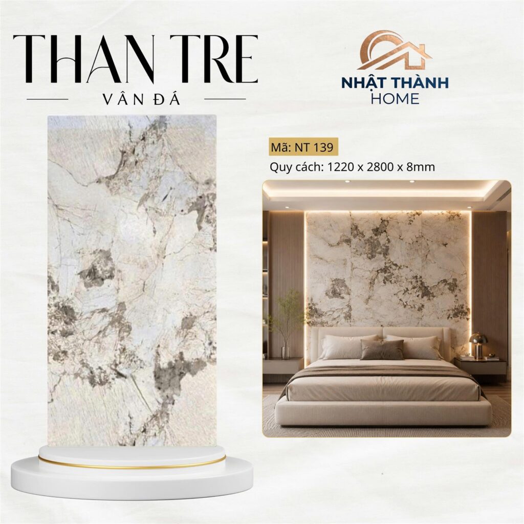 Tấm ốp than tre vân đá NT139