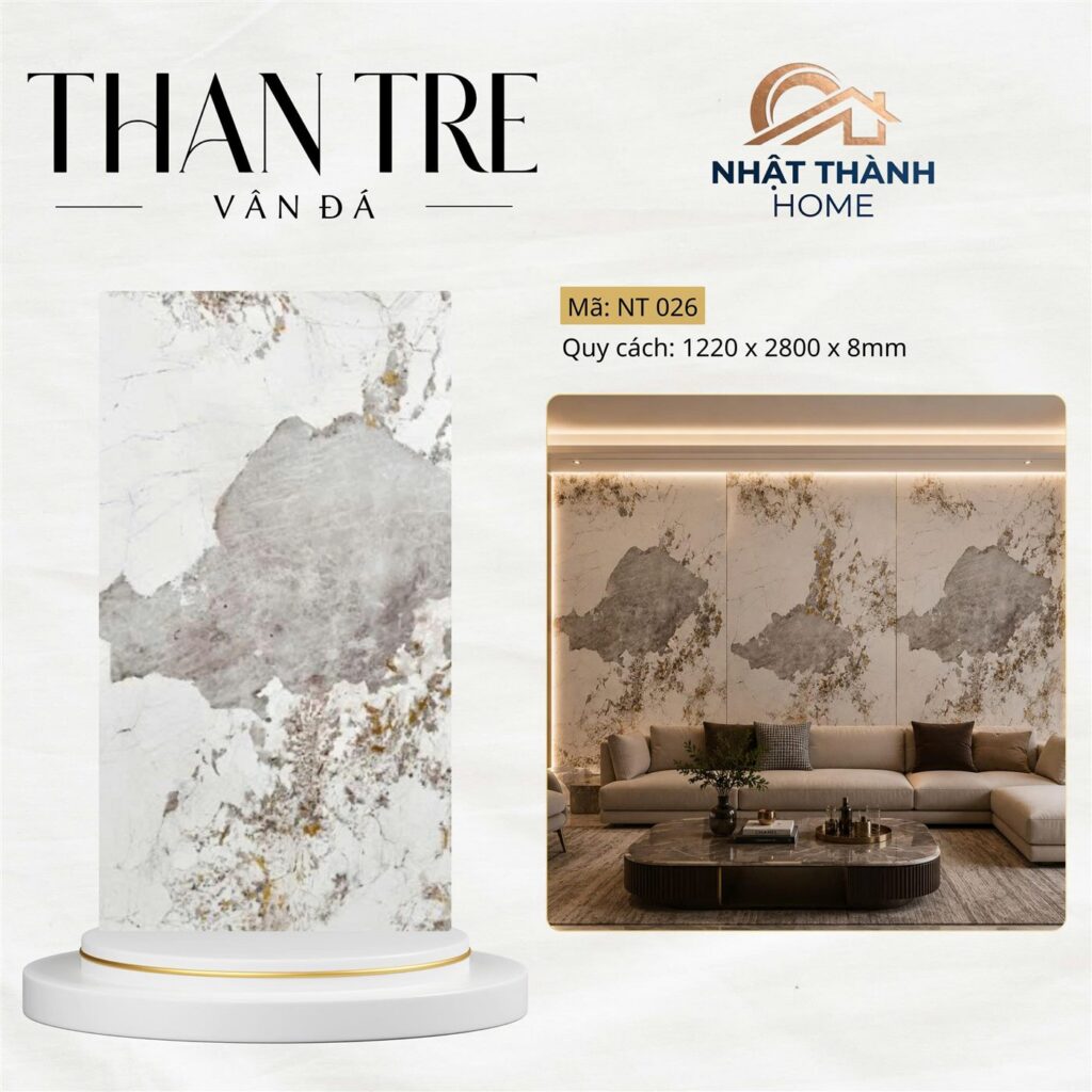Tấm ốp than tre vân đá NT026