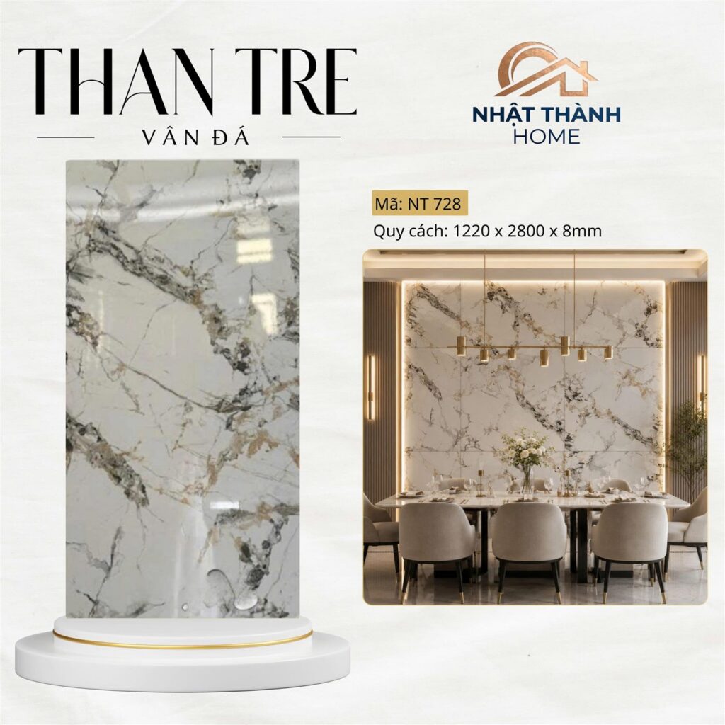 Tấm ốp than tre vân đá NT728