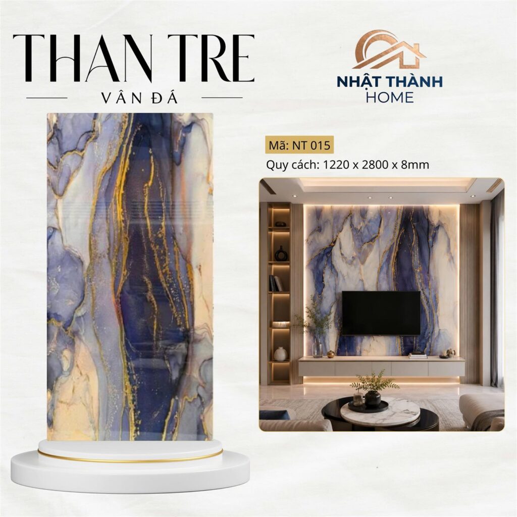 Tấm ốp than tre vân đá NT015
