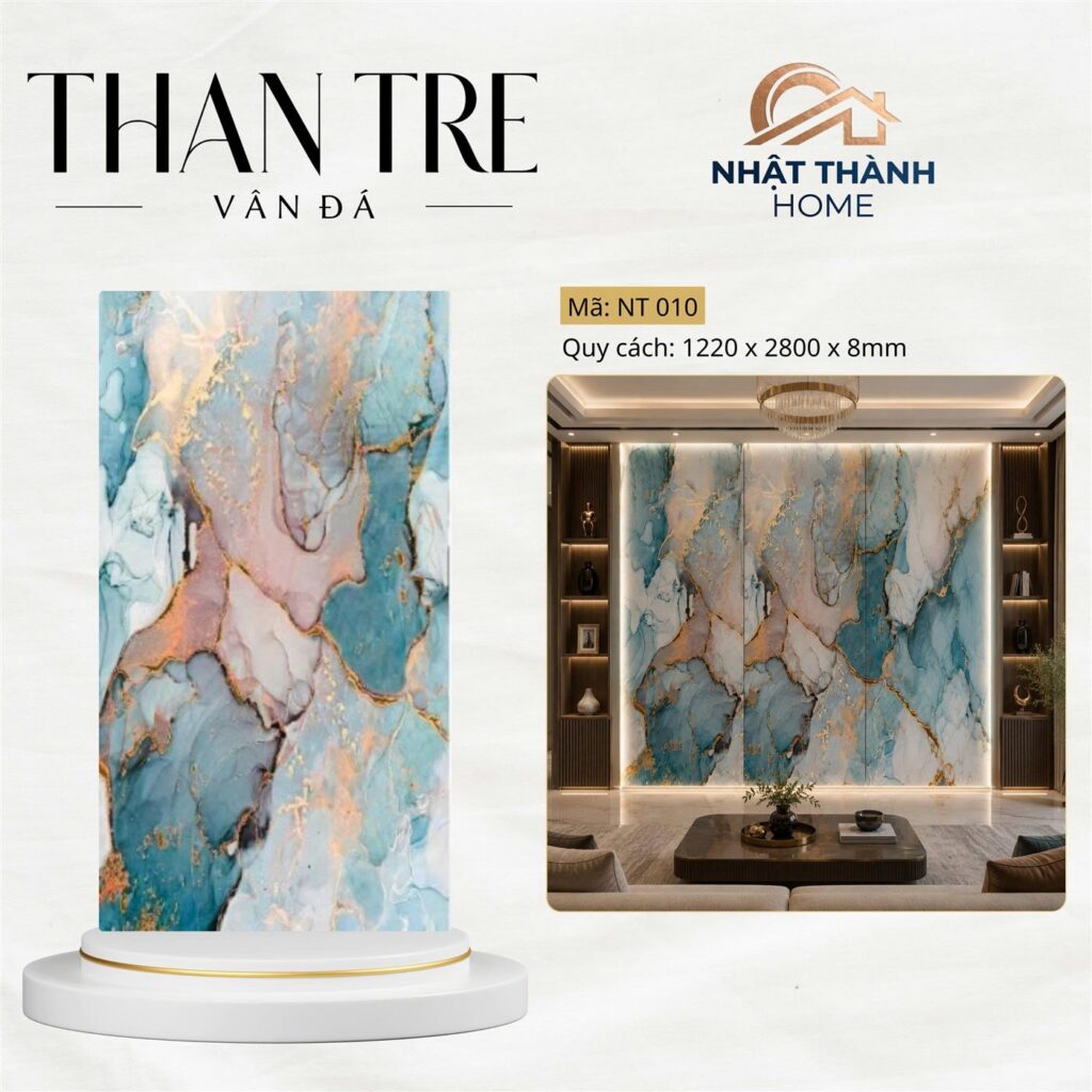 Tấm ốp than tre vân đá NT010