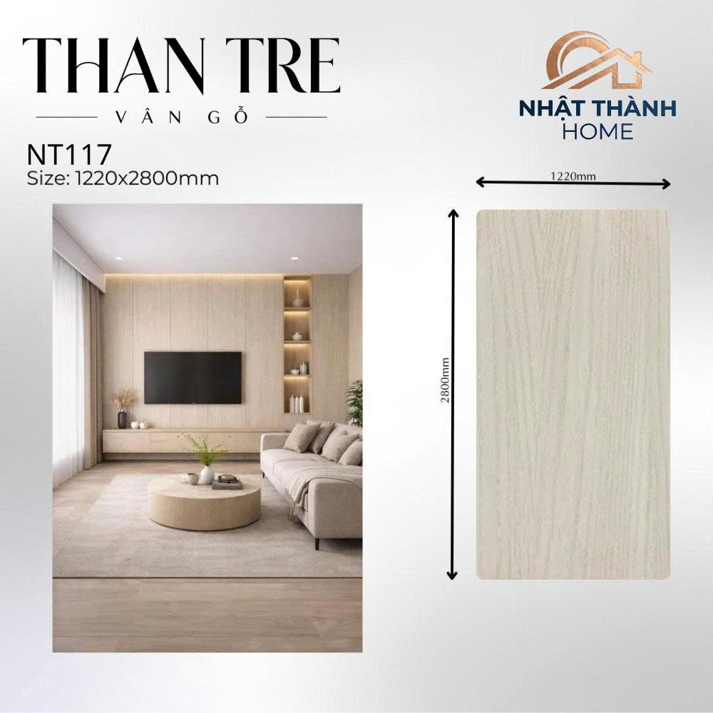 Tấm ốp than tre vân gỗ NT117