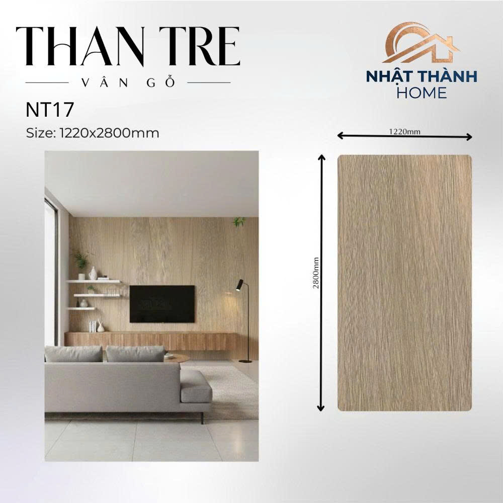 Tấm ốp than tre vân gỗ NT17